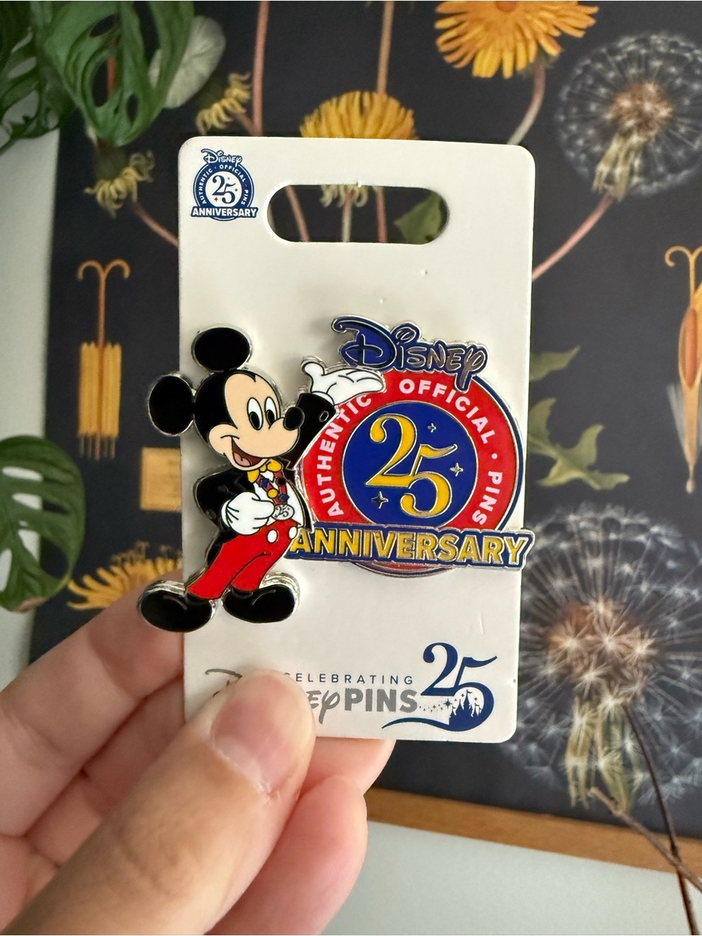 Disney 25th Anniversary Pin Trading Mickey Mouse Trading Pin